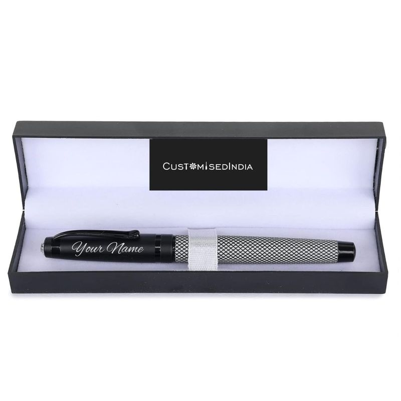 Personalized Ruby Checks Roller Pen
