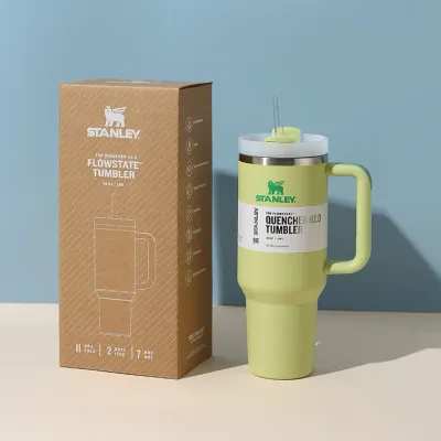 Personalized Stanley Quencher H2.0 Flowstate Tumbler - Green