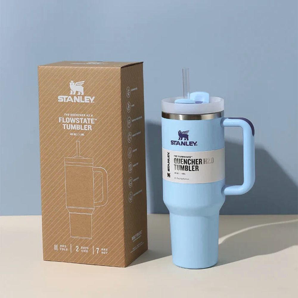Personalized Stanley Quencher H2.0 Flowstate Tumbler - Sky Blue