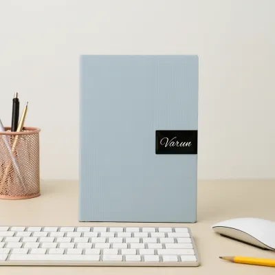 Sky Blue Nexon Leather Personalized Diary Sky Blue Nexon Leather Personalized Diary