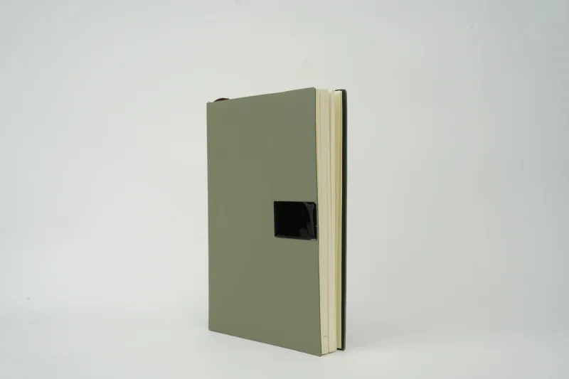 Olive Green Nexon Leather Personalized Diary