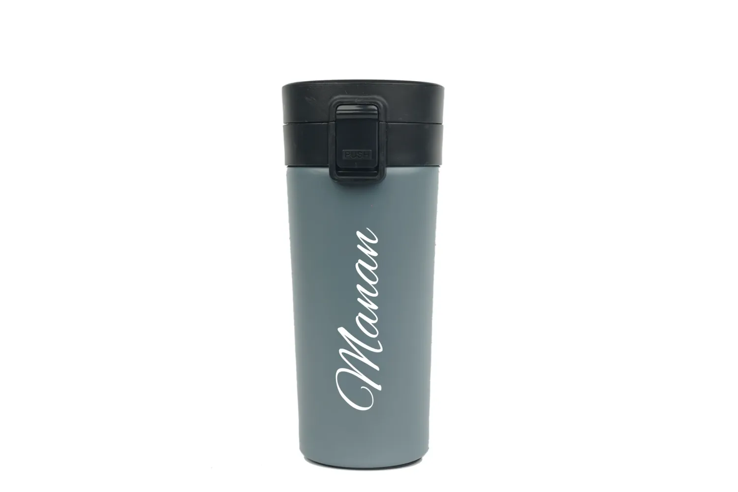 Customised Grey Insulated Travel Mug