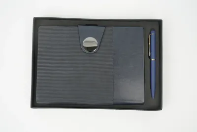 Personalized Blue Nexon Flip Diary &amp; Pen Combo