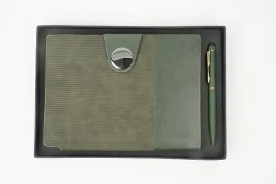 Personalized Green Nexon Flip Diary & Pen Combo