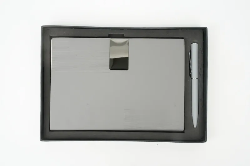 Personalized Grey Nexon Diary &amp; Pen Combo