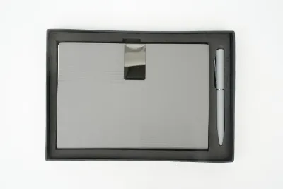 Personalized Grey Nexon Diary & Pen Combo