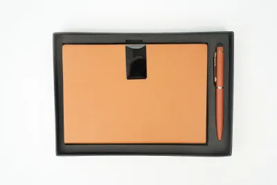 Personalized Tan Nexon Diary & Pen Combo
