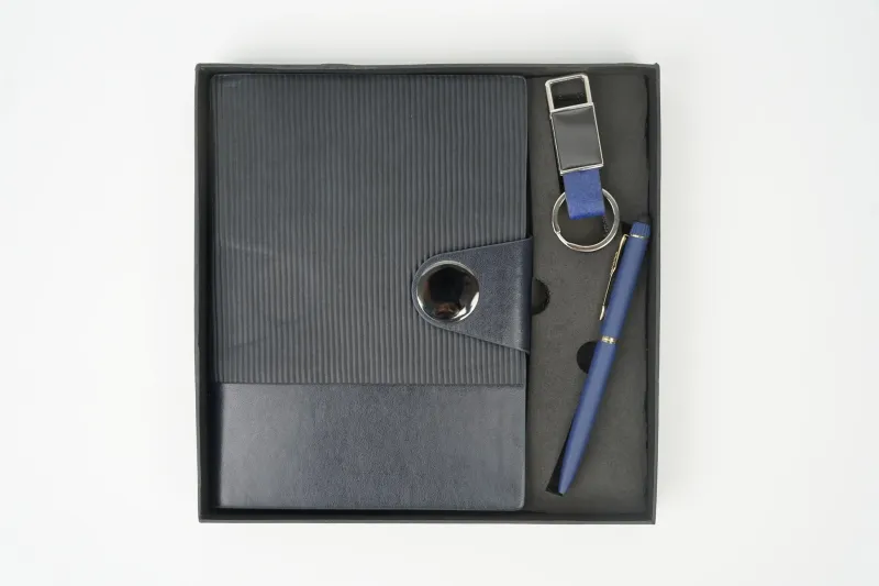 Personalized Blue Nexon Flip Diary, Pen, Keychain Combo