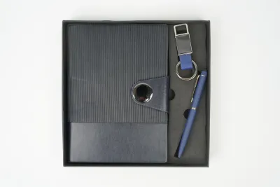 Personalized Blue Nexon Flip Diary, Pen, Keychain Combo