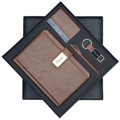 Brown Corporate 4pc combo ( Diary, Cardholder, Pen & Keychain) Brown Corporate 4pc combo ( Diary, Cardholder, Pen & Keychain)