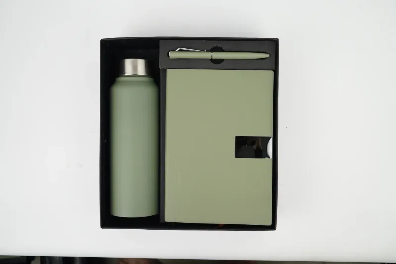 Light Green Personalized Nexon Diary, Bottle &amp; Pen Combo
