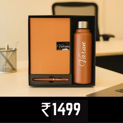 Executive Diary + Bottle + Pen Combo