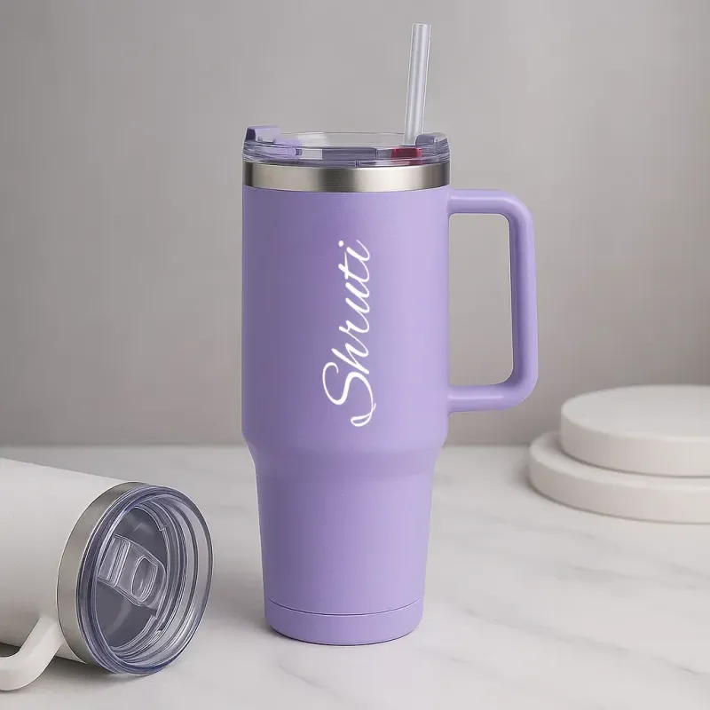 Personalized Lilac Purple Vacuum Insulated Tumbler ( 1200 ml )