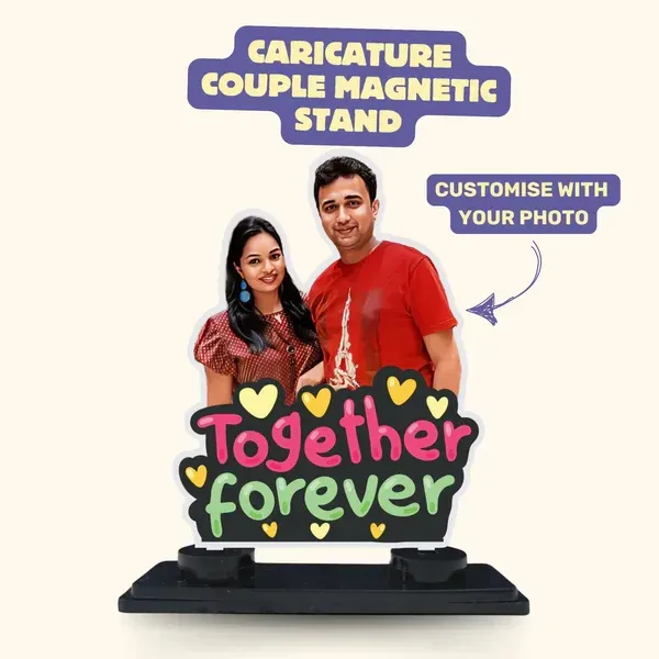 Together Forever  Caricature Magnetic Photo Frame