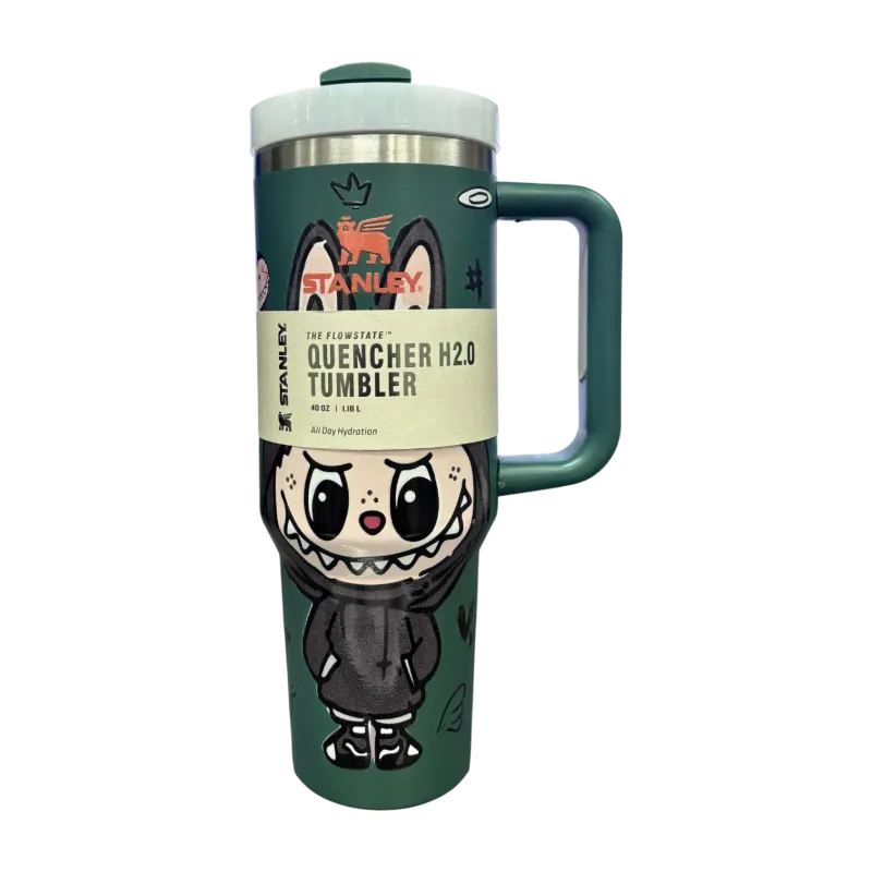 Stanley X Labubu 1200ml Limited Edition Tumbler - Olive green