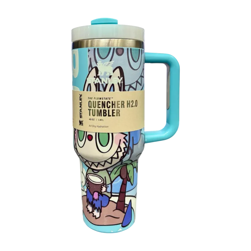 Stanley X Labubu 1200ml Limited Edition Tumbler - Turquoise Blue