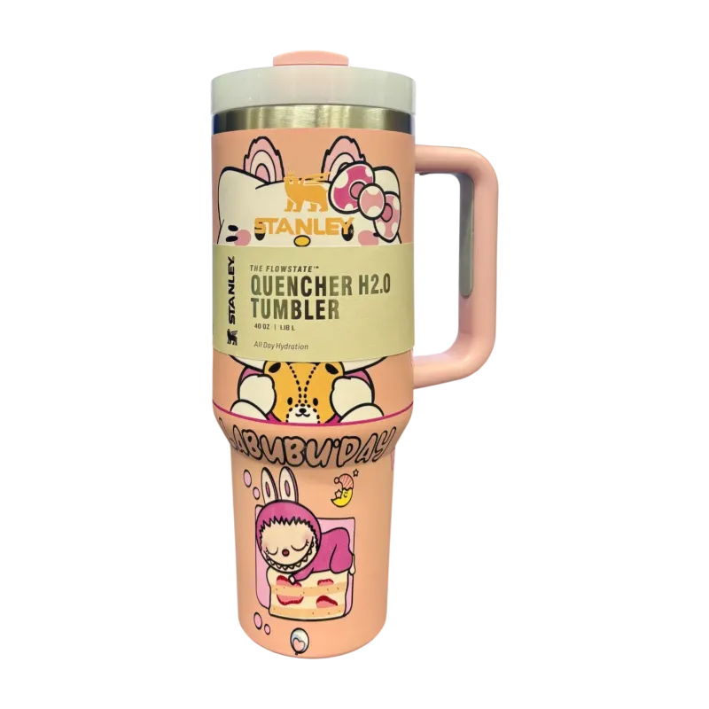 Stanley X Labubu 1200ml Limited Edition Tumbler - Baby Pink