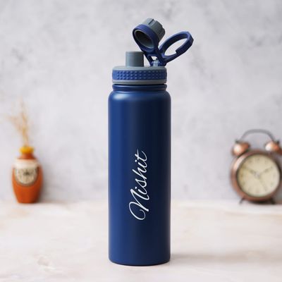 Blue Vacuum Insulated Sipper Bottle (800ml)