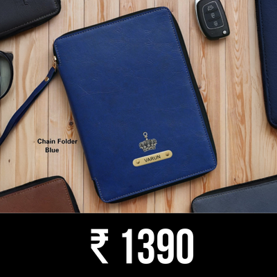 Personalized Zippered Office Folder