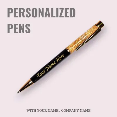 Customised Gold Crystal Pen