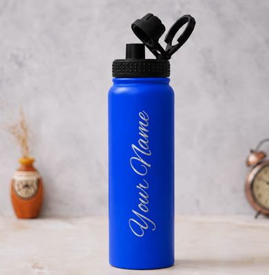 Blue Vacuum Insulated Sipper Bottle (800ml)
