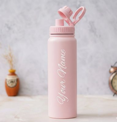 Baby Pink Vacuum Insulated Sipper Bottle (800ml)