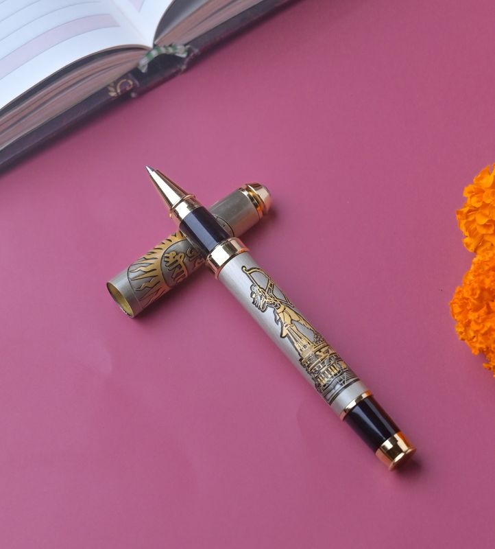 Customised Lord Shree Ram Ayodhya Etched Pen