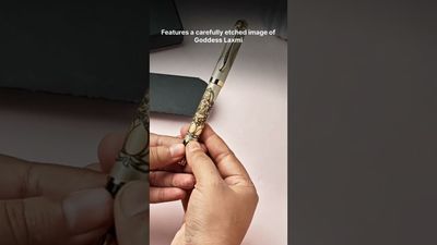 Customised Maha Laxmi Ji Etched Pen Diwali Special Pen
