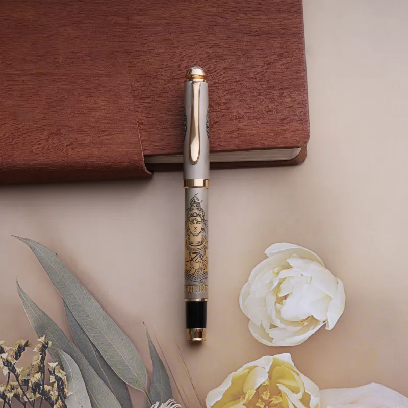 Customised Lord Shiva Etched Pen