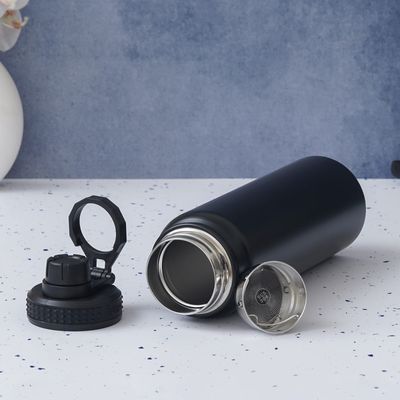 Black Vacuum Insulated Sipper Bottle (800ml and 1000ml)