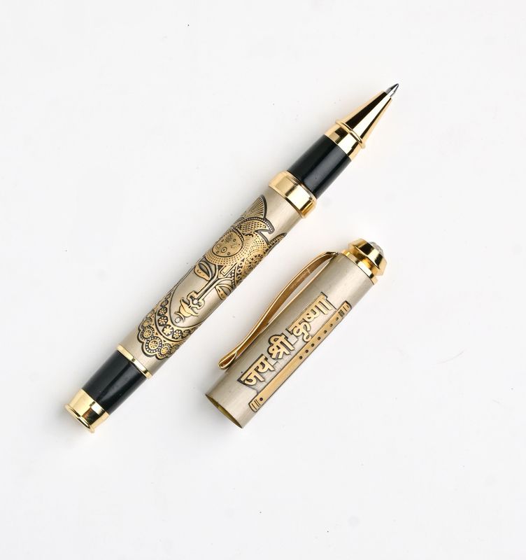 Customised Lord Shrinathji Etched Pen (Lord Krishna)