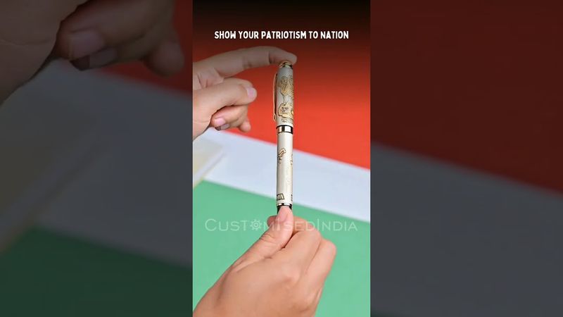 Satyamev Jayate and I love India - Personalized Pen with Name