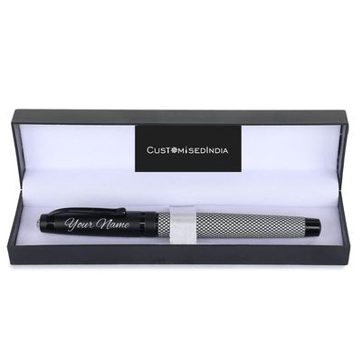 Personalized Ruby Checks Roller Pen