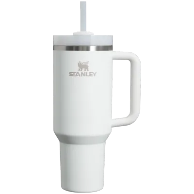 Personalized Stanley Quencher H2.0 Flowstate Tumbler - White Colour