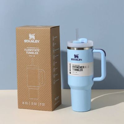 Personalized Stanley Quencher H2.0 Flowstate Tumbler - Sky Blue Personalized Stanley Quencher H2.0 Flowstate Tumbler - Sky Blue