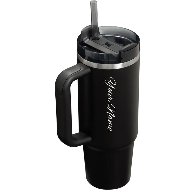 Personalized Stanley Quencher H2.0 Flowstate Tumbler - Black Colour