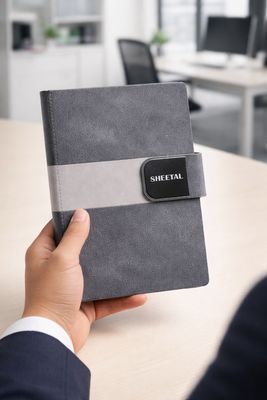 Personalized Velmont Executive Diary - Graphite Slate- Grey Colour