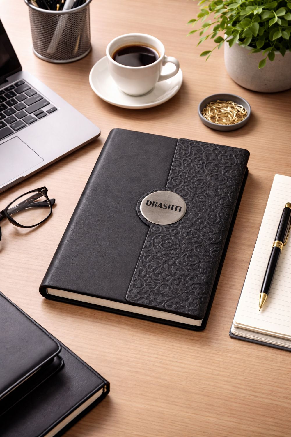 Personalized Boardroom Classic Diary - Midnight Signature Black Colour