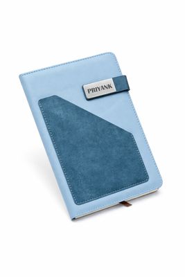 Personalized Terra Luxe Dairy  - Sky Blue Colour