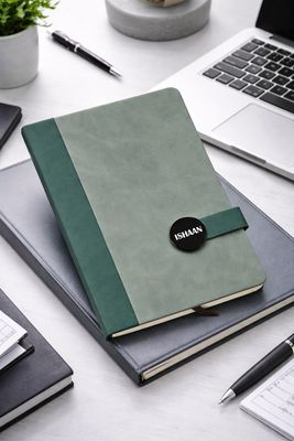 Personalized Executive Slate Diary - Heritage Moss Colour