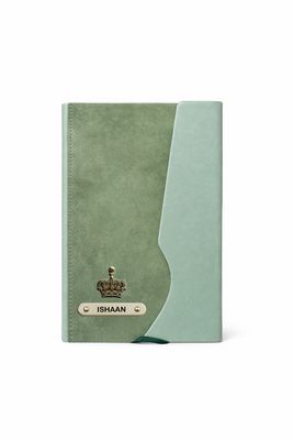 Personalized Urban Earth Diary - Calm Pistachio Green Colour
