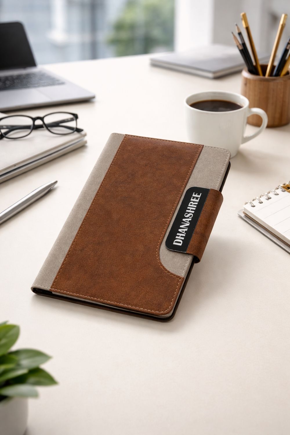 Personalized Titan Edge Diary - Bronze Ash Brown Colour