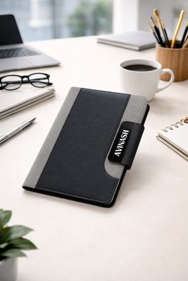 Personalized Titan Edge Diary - Graphite Grey - Black Colour
