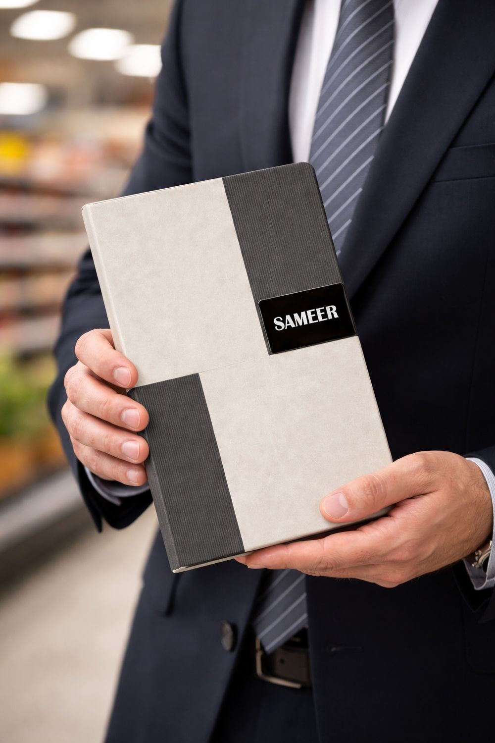 Personalized Vertex Pro Diary - Titanium Grey Colour