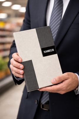 Personalized Vertex Pro Diary - Titanium Grey Colour