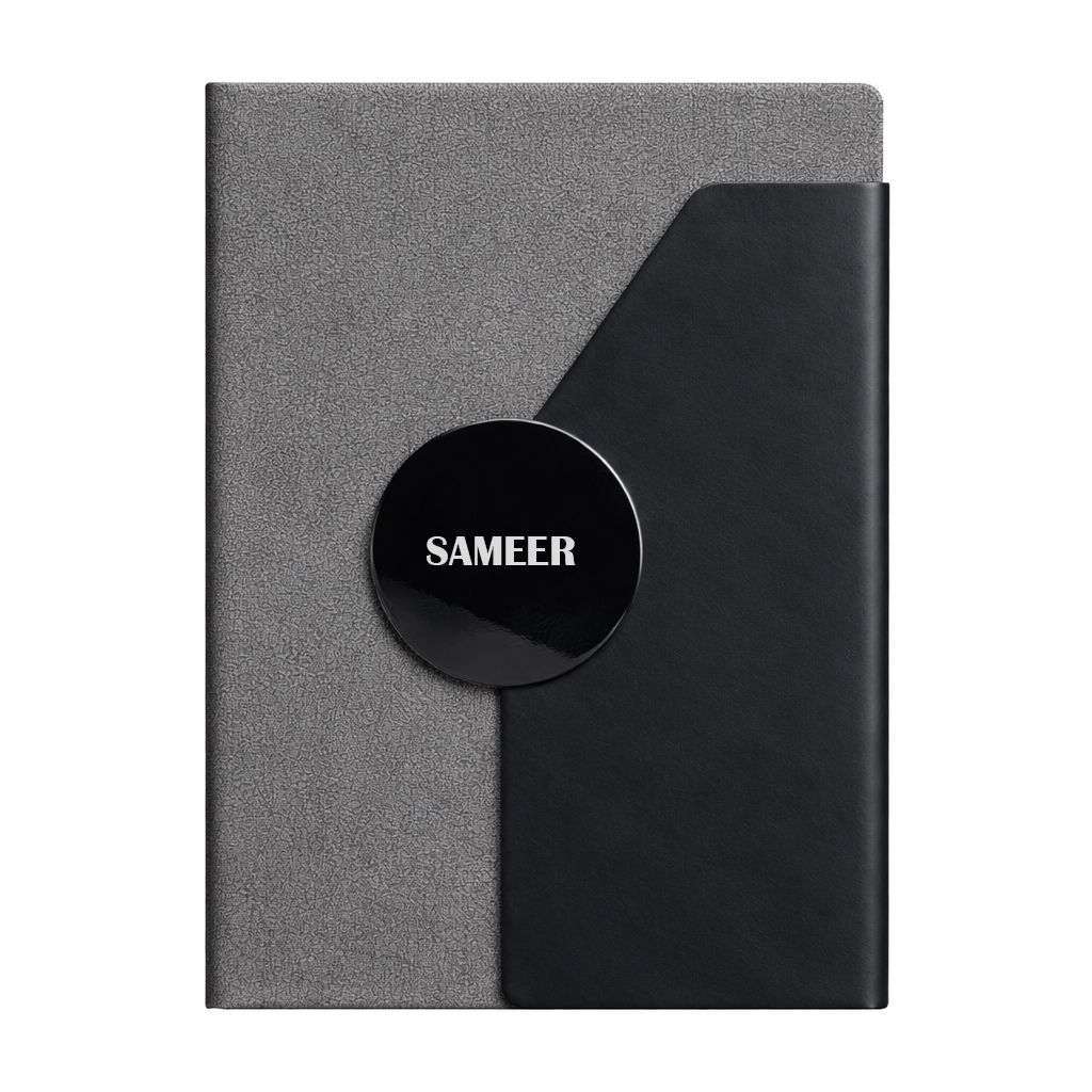 Personalized Director's Diary - Slate Shadow - Grey Color