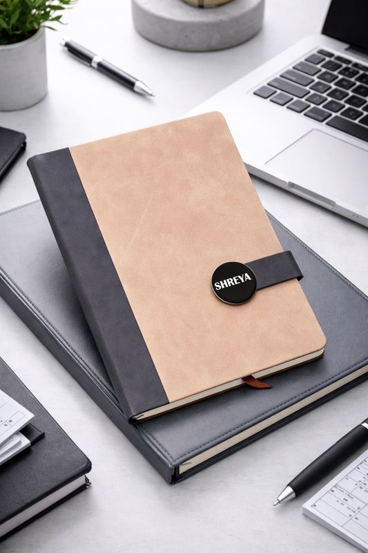 Personalized Executive Slate Diary - Signature Sand Colour