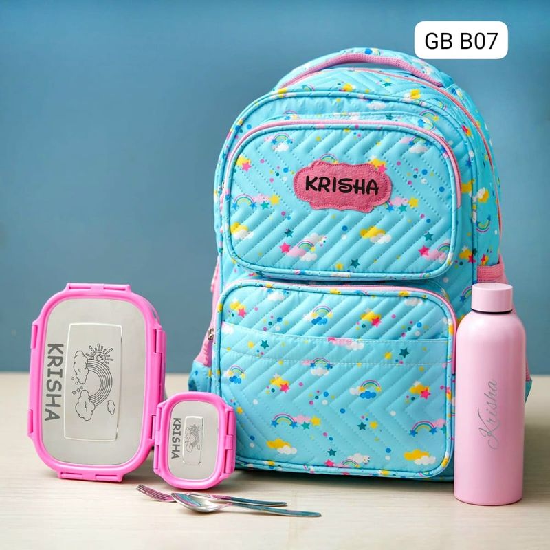 Personalized Kids School Essentials Kit - Fairy &amp; Mermaid Theme (18 inches)