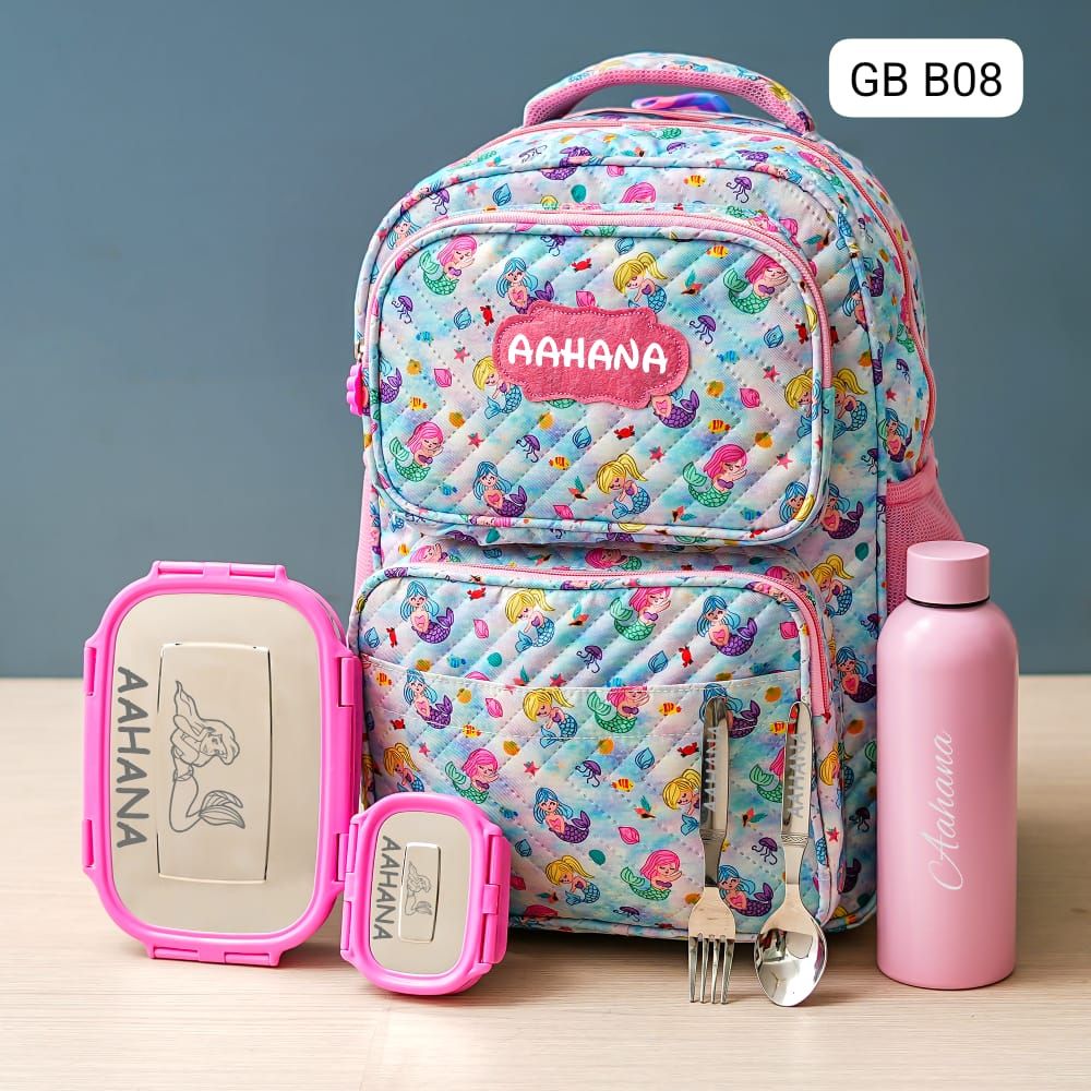 Personalized Kids School Essentials Kit - Fairy &amp; Princess Theme (18 inches)