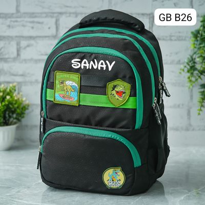 Personalized Dinosaur Themed School Bag (16 inches)